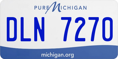 MI license plate DLN7270