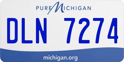 MI license plate DLN7274