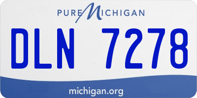 MI license plate DLN7278