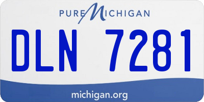 MI license plate DLN7281