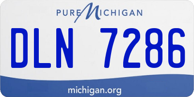 MI license plate DLN7286