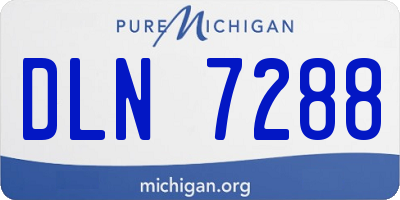 MI license plate DLN7288