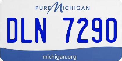 MI license plate DLN7290