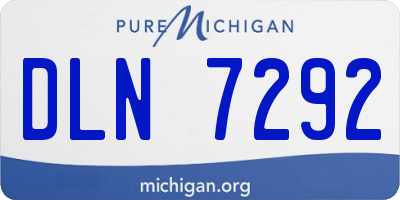 MI license plate DLN7292