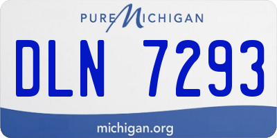 MI license plate DLN7293