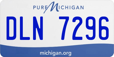 MI license plate DLN7296