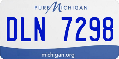 MI license plate DLN7298