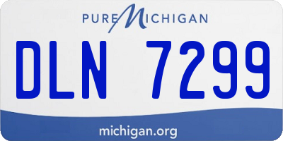 MI license plate DLN7299