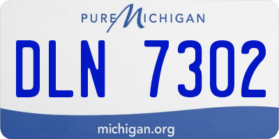 MI license plate DLN7302