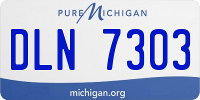 MI license plate DLN7303