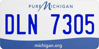 MI license plate DLN7305