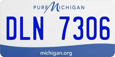 MI license plate DLN7306