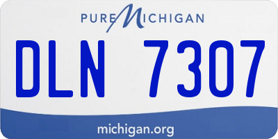 MI license plate DLN7307