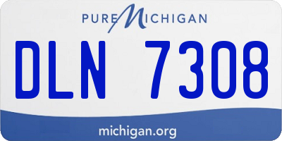 MI license plate DLN7308