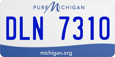 MI license plate DLN7310