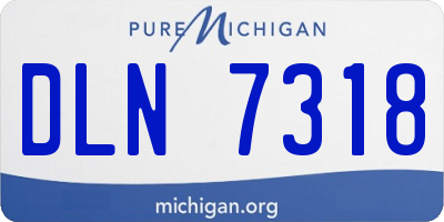 MI license plate DLN7318