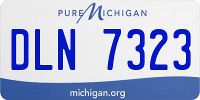 MI license plate DLN7323