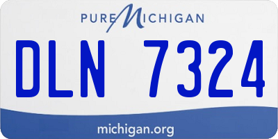 MI license plate DLN7324