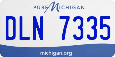 MI license plate DLN7335