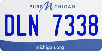 MI license plate DLN7338