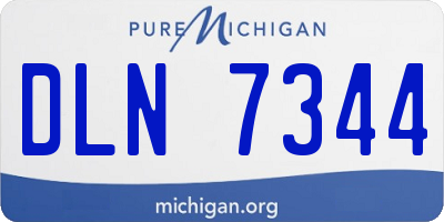 MI license plate DLN7344