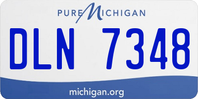 MI license plate DLN7348