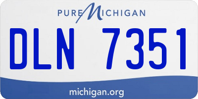 MI license plate DLN7351