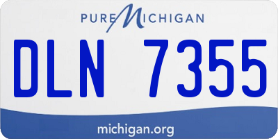 MI license plate DLN7355