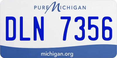 MI license plate DLN7356