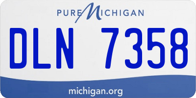 MI license plate DLN7358