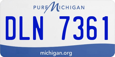 MI license plate DLN7361