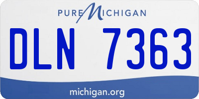 MI license plate DLN7363