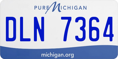 MI license plate DLN7364