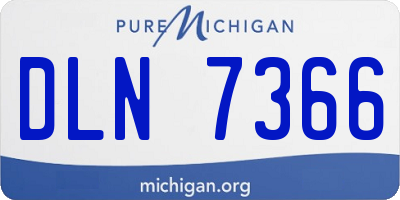 MI license plate DLN7366