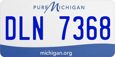 MI license plate DLN7368