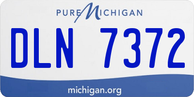 MI license plate DLN7372