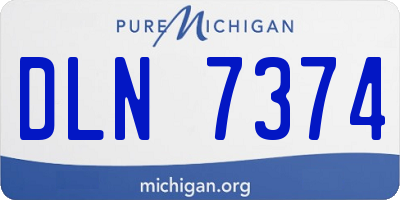 MI license plate DLN7374