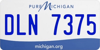 MI license plate DLN7375