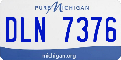 MI license plate DLN7376