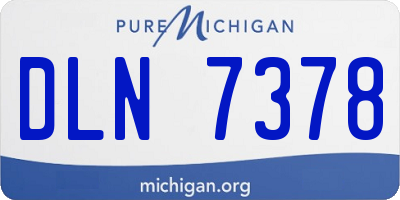 MI license plate DLN7378