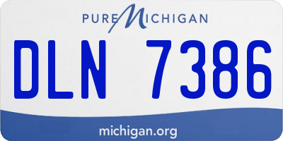 MI license plate DLN7386