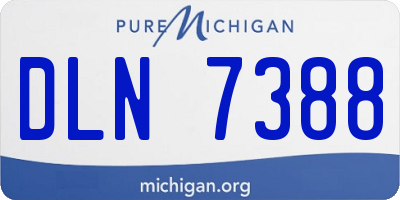 MI license plate DLN7388