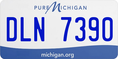 MI license plate DLN7390