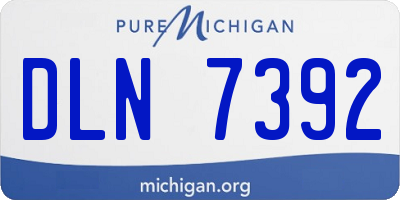 MI license plate DLN7392