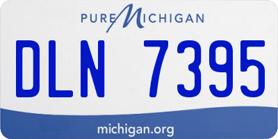 MI license plate DLN7395