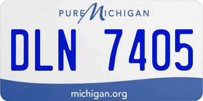 MI license plate DLN7405