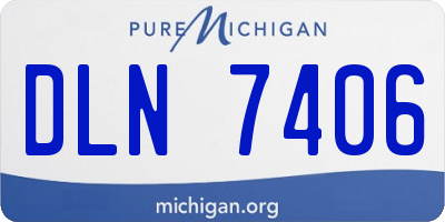 MI license plate DLN7406