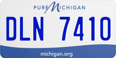 MI license plate DLN7410