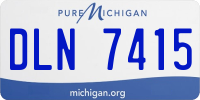 MI license plate DLN7415