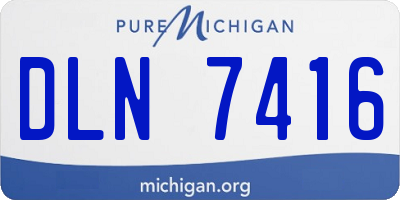 MI license plate DLN7416